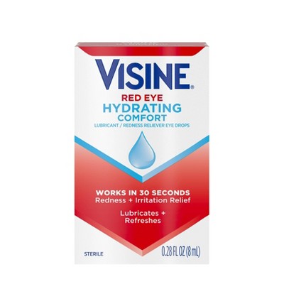 Visine Advanced Redness + Irritation Relief Lubrication / Redness Eye Drops - .28 fl oz
