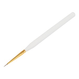 Unique Bargains Nail Painting Brushes for Home DIY Gold Tone Clear White 1 Pc - 1 of 4