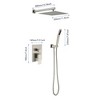 ALEXOUN 12" Rain Shower Head Systems Wall Mounted Shower - 2 of 4