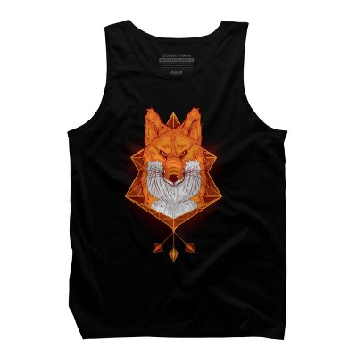Men's Design By Humans Firefox Stare By sayahelmi Tank Top