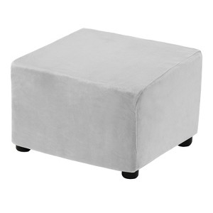 Unique Bargains Elastic Living Room Bedroom Square Foot Stool Cover - 1 of 4