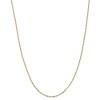 Black Bow Jewelry 1.25mm 10k Yellow Gold Flat Figaro Chain Necklace - 3 of 4