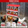 Chicken Nesting Box with Roll Out Egg Tray, Rustproof & Ventilated Laying Boxes for Hens, Chickens, Ducks - 4 of 4