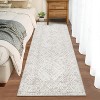 Washable Runner Rug 2x6 Runner Modern Non Slip Kitchen Rugs Geometric - 2 of 4