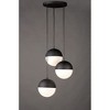 ET2 Lighting Half Moon 3 - Light Pendant in  Black - 3 of 4