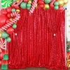 Wikineon Red Sequin Backdrop Curtain : Christmas Backdrops 2 Panels Shiny Backdrop Drapes Red Glitter Curtains for Birthday Background Decoration - 2 of 4