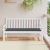 vidaXL Garden Bench Cushion 59.1"x19.7"x1.2", Anthracite Oxford Fabric, Weather Resistant, Non-Slip Design, Suitable for Indoor and Outdoor Use - 2 of 4