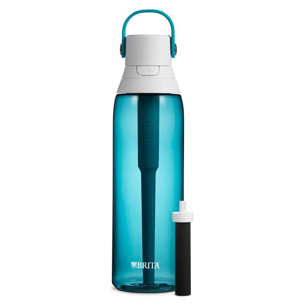 Brita Premium 26oz Filtering Water Bottle with Filter BPA Free - Seaglass
