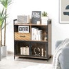 Costway Buffet Server Sideboard Kitchen Storage Cabinet w/ Drawer & Steel Doors - 2 of 4