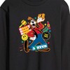 Men's - Disney - Goofy Sticker Look Long Sleeve Graphic T-Shirt - 2 of 4