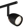 Pro Track 4-Light Heads LED Wall or Ceiling Track Light Fixture Kit 8.5 Watt GU10 Dimmable Directional Black Modern Kitchen Bathroom 29 3/4" Wide - 3 of 4