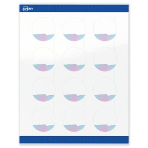 Avery Round Labels, Watercolors Design, 2" Diameter, 120ct - 1 of 4