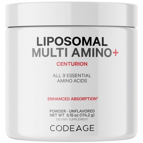 Codeage Multi Amino+ Powder, Liposomal Eaa + Branched-chain Amino Acid ...