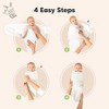 3pk Soothe Wren Swaddle Sleep Sacks, Organic Newborn Swaddles Wrap 0-3 Months, Soft Baby Wearable Blanket - 4 of 4