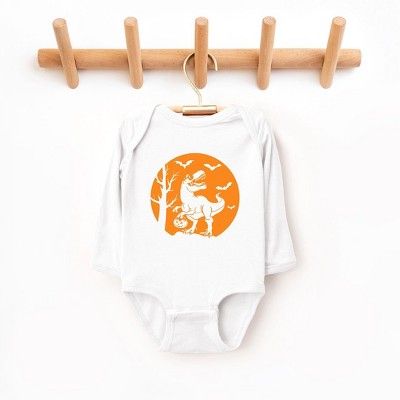The Juniper Shop Dinosaur Moon Baby Long Sleeve Bodysuit