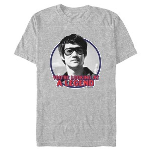 Mens Bruce Lee Looking at a Legend T Shirt - 1 of 4