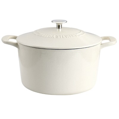 Martha Stewart Enameled Cast Iron 7 Quart Dutch Oven with Lid