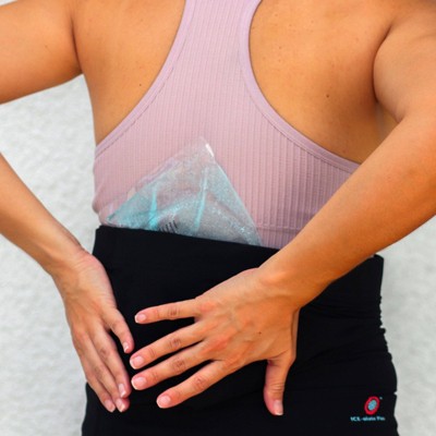 ICE-OLATE PLUS Back Support Sleeve Ice Pack Wrap, Compression Sleeve, Reusable Hot/Cold Gel Pack, Heat Therapy, L