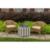 Casual Cushion Solid Sunbrella Fabric 1-Piece Indoor/Outdoor Wicker Seat Pad, 18"W x 18"L - 2 of 4