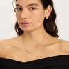 Adornia Sterling Silver Plated Curved Bar Pear Necklace - 2 of 3