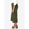 Jessica London Women's Plus Size Stretch Cotton Chino Wide-Leg Crop - 4 of 4