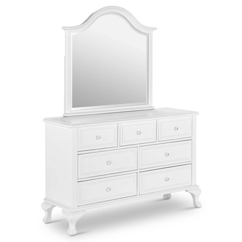 Jenna Dresser And Mirror Set White, White Dresser Mirror Accents