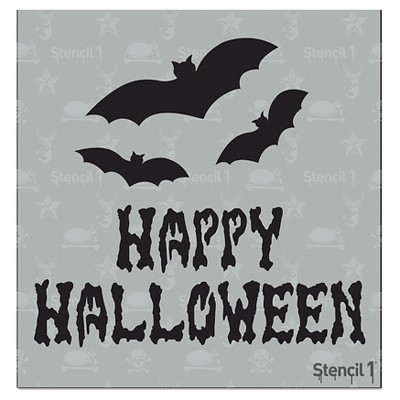 Stencil1 Happy Halloween - Stencil 5.75" x 6"
