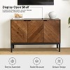 Eugen 47'' WideModern Storage  Sideboard with Adjustable Black Metal Legs | KARAT HOME - 4 of 4