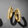 Ross-Simons 0.25 ct. t.w. Diamond Hoop Earrings With Beaded Edge in 18kt Gold Over Sterling - 4 of 4