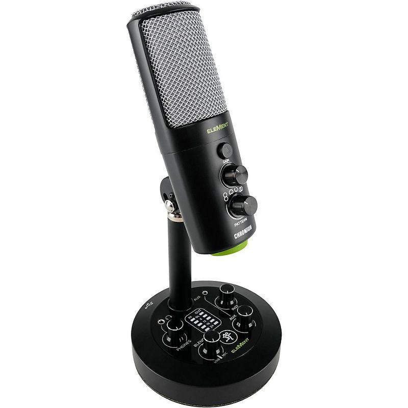 Mackie EM-CHROMIUM Premium USB Condenser Microphone With Built-in 2-Channel Mixer, 2 of 7