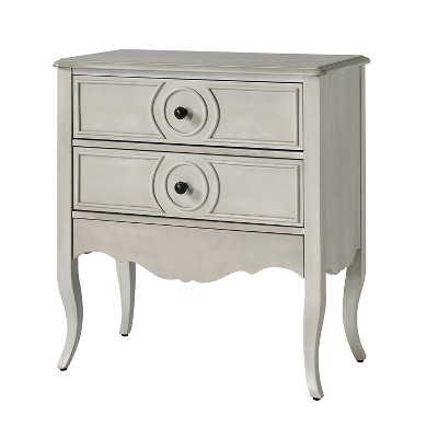 Teresa 3 - Drawer Classical Nightstand with  Built-In Outlets|HULALA HOME