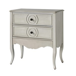Teresa 3 - Drawer Classical Nightstand with  Built-In Outlets|HULALA HOME - 1 of 4