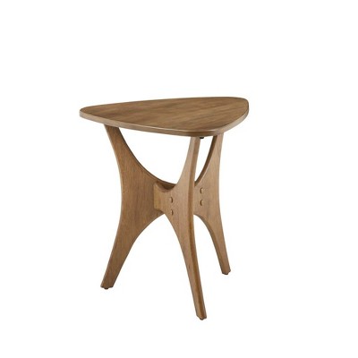 NicBex Modern 40" Triangle Coffee Table with Wood Cross Legs for Living Room and Bedroom
