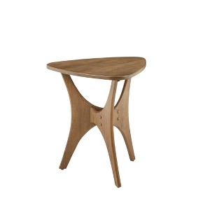NicBex Modern 40" Triangle Coffee Table with Wood Cross Legs for Living Room and Bedroom - 1 of 4