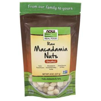 Now Foods Raw Macadamia Nuts  -  8 oz Bag