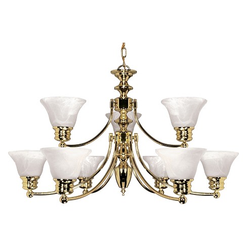 Ceiling Lights Chandelier Polished Brass Aurora Lighting