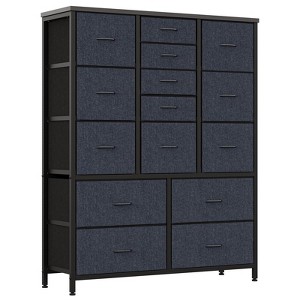 48" H Tall Dresser with 15 Drawers, Fabric Storage Dresser with Steel Frame & Wood Top, Sturdy Dressers for Bedroom Closet Hallway Living Room - 1 of 4