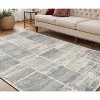 Gray Light Blue And Ivory Geometric Area Rug - 2 of 4