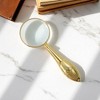 Unique Bargains Magnifying Glass Handheld Magnifier with Cross-Shaped Handle 10X Magnification ABS Metal Glass Gold Tone 1.77" 1 Pc - 2 of 4