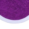 Northlight 20" Purple Glittered Mini Christmas Tree Skirt with Faux Fur Trim - image 3 of 3