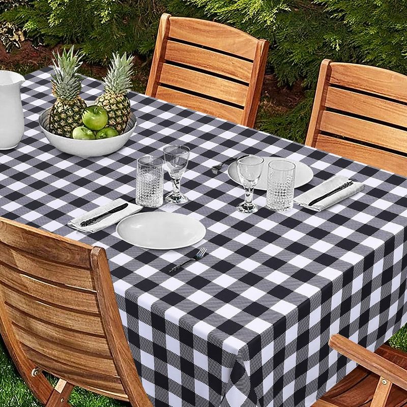 Buffalo Checkered Tablecloth, Water Resistant 200GSM Fabric Table Cloth Cover for Dining Tables, 2 of 8