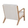 NicBex Wooden Lounge Chair Accent Chair with Waist Cushion, Comfy Chair for Living Room, Bedroom, Office - 4 of 4