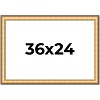 PosterPalooza | Traditional Gold Picture Frame - UV Acrylic, Backing Board, Hanging Hardware Included - 2 of 4