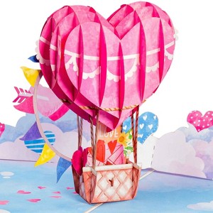 Paper Love 3D Love Air Balloon Pop Up Card - 1 of 4