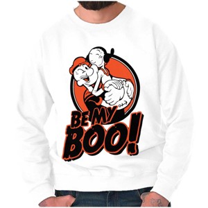 Halloween Popeye Olive Oyl Be My Boo Sweatshirt for Men or Women Brisco Brands - 1 of 4