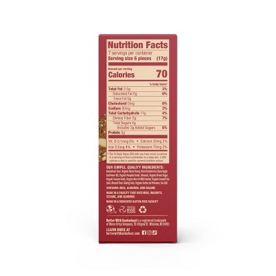 Better With Buckwheat Maine Crisp Crackers Cranberry Almond - 4oz