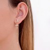 14K Gold Plated Butterfly Dangle Earrings for Women - Dainty, Trendy, CZ Drop Earrings - Simple Long Dangling Jewelry - 4 of 4