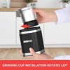 GreenEver Electric Coffee Bean Grinder with Removable Stainless Steel Bowl, 12-Cups Coffee Bean Capacity w/Cleaning Brush (Black) - 4 of 4