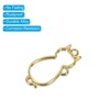 Unique Bargains Alloy Necklace Resin Casting Cat Shaped Pendant Frames 1.5" 20 Pcs - 4 of 4