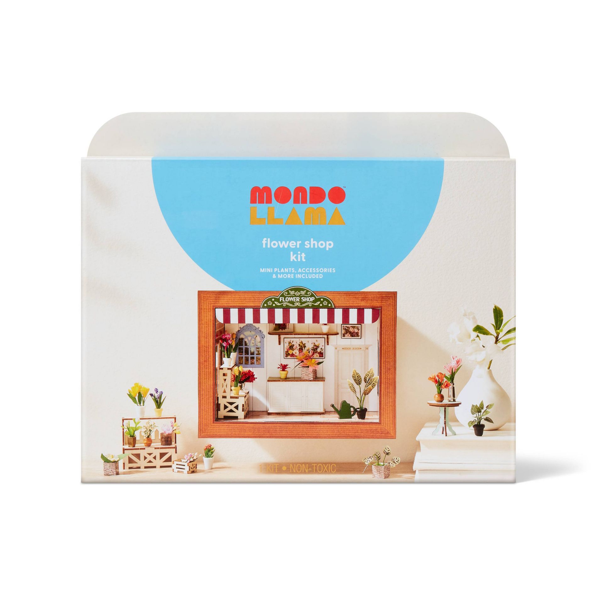 DIY 3D Miniature Flower Shop Craft Kit - Mondo Llama™
